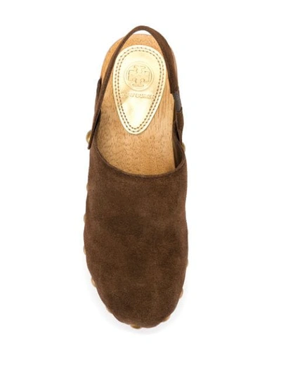 Shop Tory Burch Blythe Studded Clogs In Brown