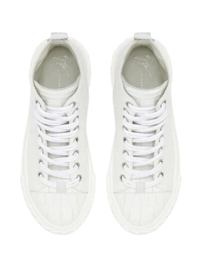 Shop Giuseppe Zanotti Blabber Sneakers In White