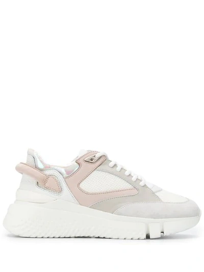 Shop Buscemi Lace-up Platform Sneakers In Neutrals