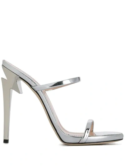 Shop Giuseppe Zanotti Heeled Sandals - Silver