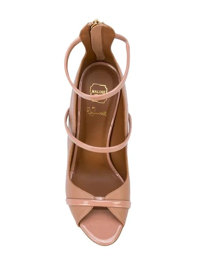 Shop Malone Souliers Cut-out Strap Sandals In Neutrals