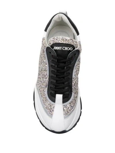 JIMMY CHOO RAINE SNEAKERS - 白色