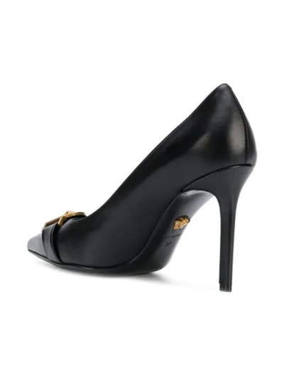 Shop Versace Medusa Pumps In Black