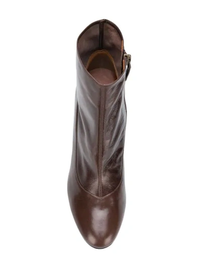 Shop Michel Vivien Violet Ankle Boots In Brown