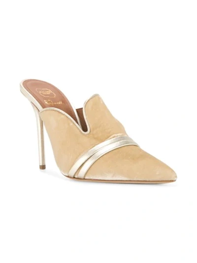 Shop Malone Souliers Hayley Mules In Pearl/platino
