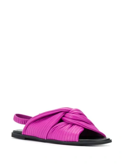 Shop Christian Wijnants Avi Sandals In Purple