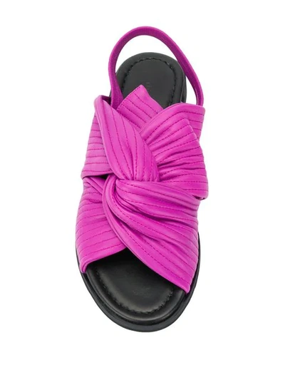 Shop Christian Wijnants Avi Sandals In Purple