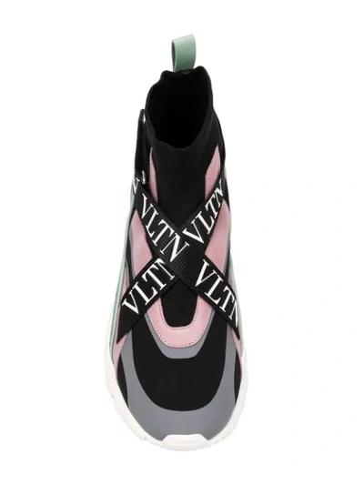 Shop Valentino Vltn Heroes Sneakers In Black