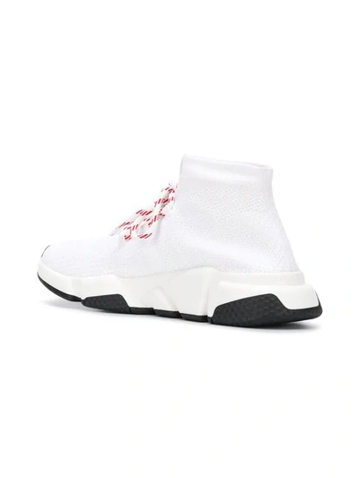 Shop Balenciaga Speed Lace-up Sneakers In White