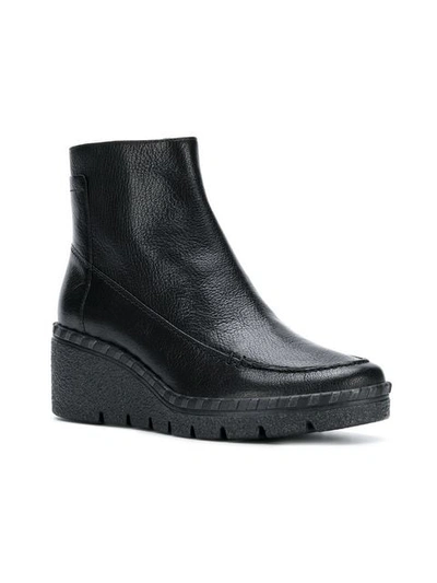 Geox Wedge Ankle Boots In Black | ModeSens