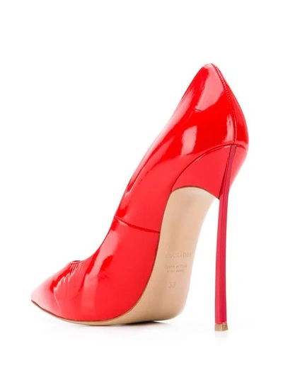 Shop Casadei Pointed Toe Stiletto Pumps In Red