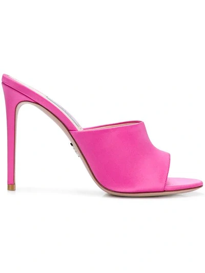 Shop Prada Mules Mit Absatz In Pink