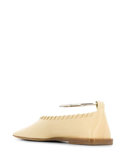 Shop Jil Sander Ballerina Shoes In Neutrals