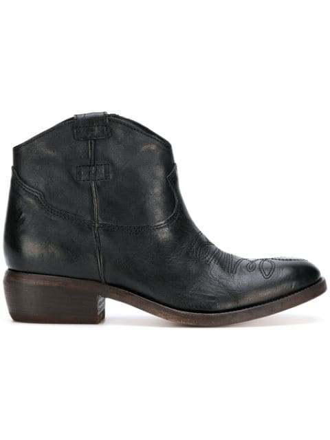 western boots low heel