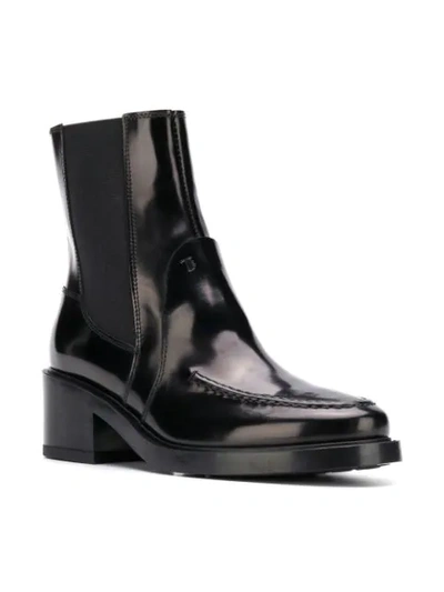 Shop Tod's Chelsea Boots In Black