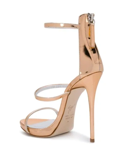 Shop Giuseppe Zanotti Multi Strap Sandals - Gold