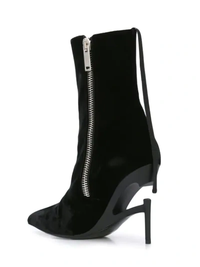 Shop Ben Taverniti Unravel Project Pointed Ankle Boots In Black