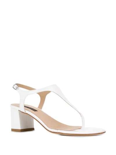 Shop Fabio Rusconi Block Heel Sandals - White