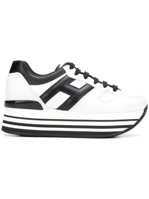 hogan maxi h222 platform sneakers