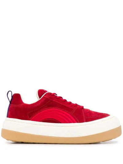 Shop Eytys Sonic Chunky Sneakers In Red