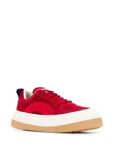 Shop Eytys Sonic Chunky Sneakers In Red