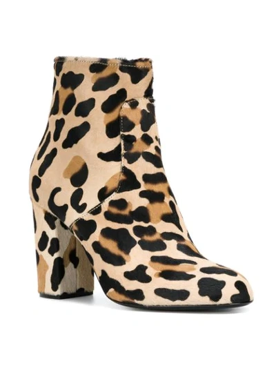 Shop P.a.r.o.s.h Leopard Print Ankle Boots In Neutrals