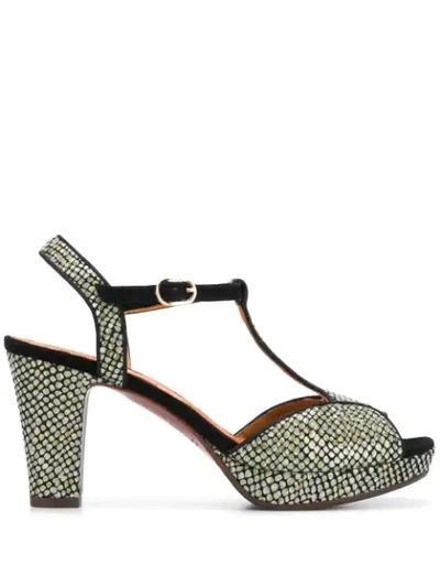 Shop Chie Mihara Metallic Open In Black