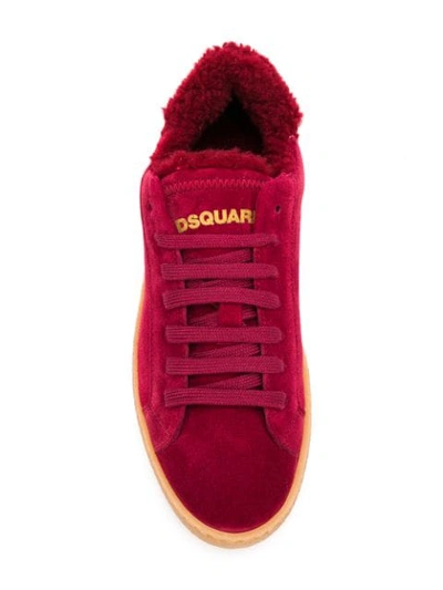 Shop Dsquared2 Low Top Sneakers In Red