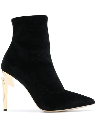 Shop Giuseppe Zanotti G-heel Booties In Black