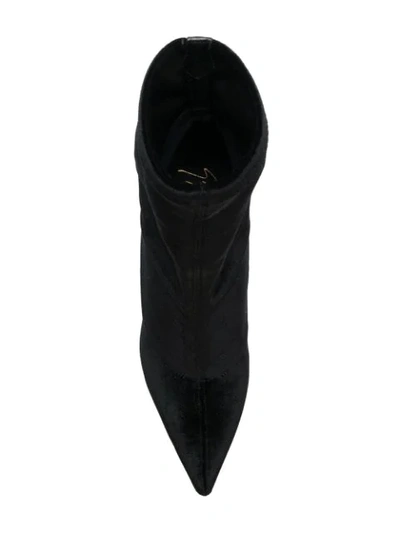 Shop Giuseppe Zanotti G-heel Booties In Black