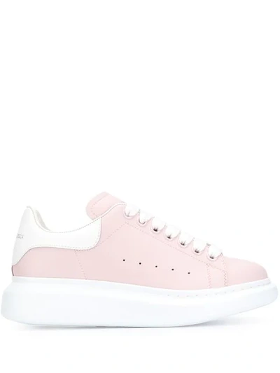 Shop Alexander Mcqueen Extended Sole Sneakers In Pink