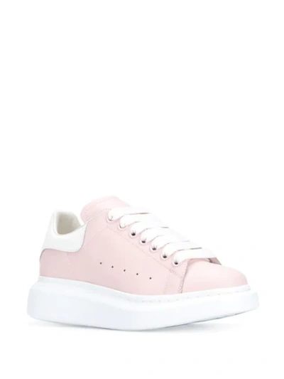 Shop Alexander Mcqueen Extended Sole Sneakers In Pink