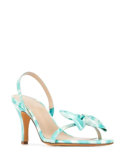 Shop Maryam Nassir Zadeh Bow-tie Sandals In Blue