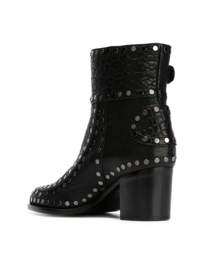 Shop Laurence Dacade Studded Ankle Boots In Black