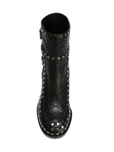 Shop Laurence Dacade Studded Ankle Boots In Black