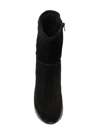 Shop Hogl Platform Ankle Boots In Black