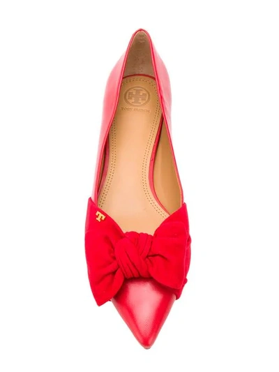 Shop Tory Burch Flat Ballerina Shoes In Red