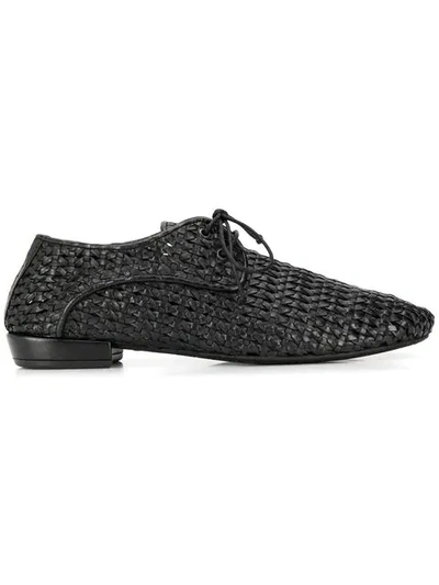 MARSÈLL WOVEN LEATHER SHOES - 黑色