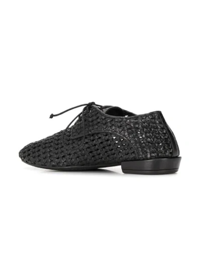 MARSÈLL WOVEN LEATHER SHOES - 黑色