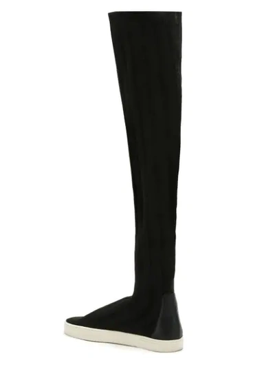 Shop Gloria Coelho Knit Boot In Black