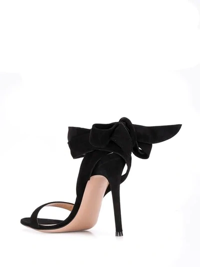 Shop Gianvito Rossi Wrap-tie Sandals In Black