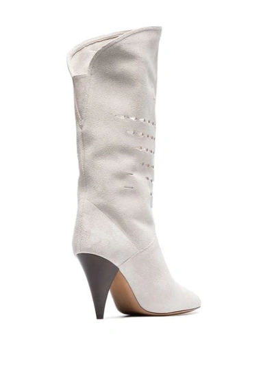 Shop Isabel Marant Lurrey 90 Boots In White