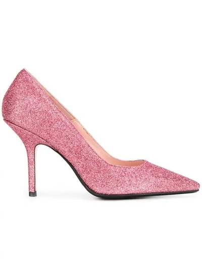 glitter stiletto pumps