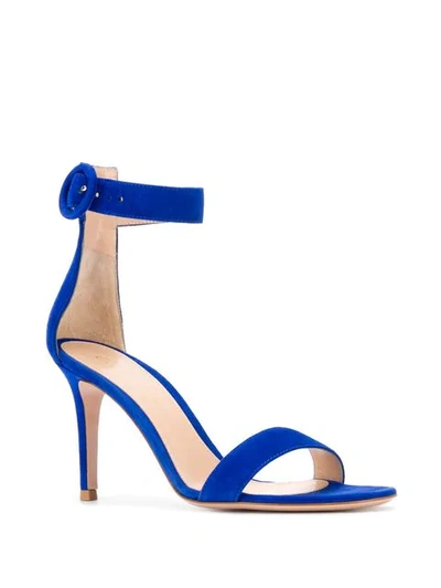 Shop Gianvito Rossi 'ricca' Sandalen - Blau In Blue