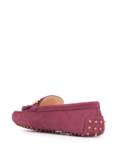 Shop Tod's Tassel-embellished Loafers In Pink