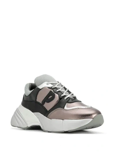 Shop Pinko Shoes To Rock Sneakers In Silver