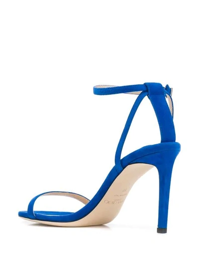 Shop Jimmy Choo Minny 85mm Sandals In Blue
