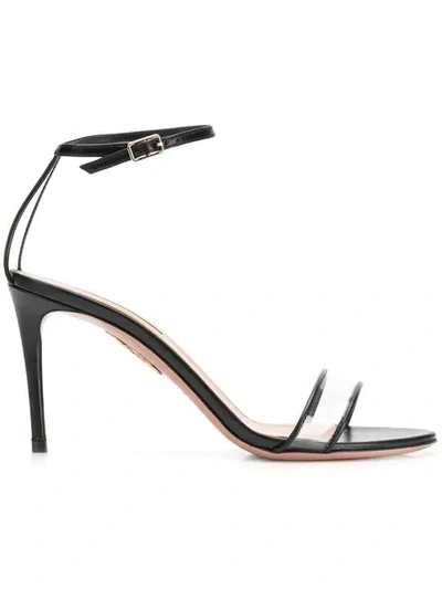 Shop Aquazzura Minimalist Sandals In Black