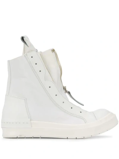 Shop Cinzia Araia Double Zip Sneakers - White