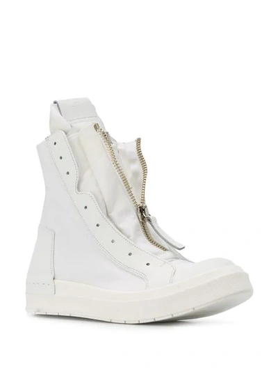 Shop Cinzia Araia Double Zip Sneakers - White